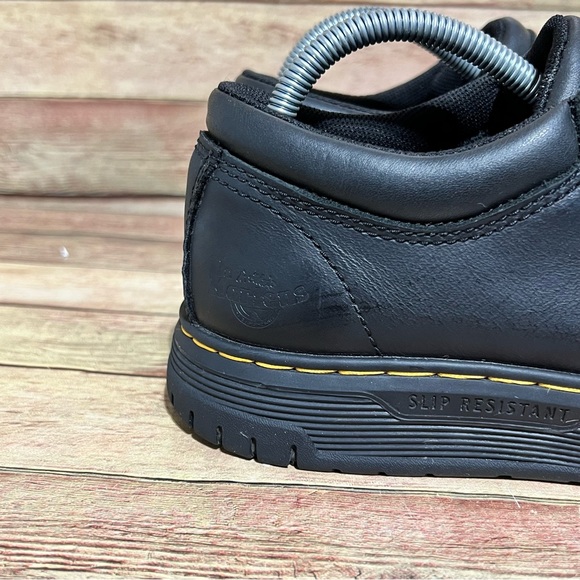 Dr. Martens Black Leather Maltby & Safety Shoes - Picture 4 of 11